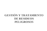 GESTIÓN Y TRATAMIENTO DE RESIDUOS PELIGROSOS. DIRECTIVA 91/689/CEE relativa a RTP,s DIRECTIVA 75/439/CEE relativa ACEITES USADOS DIRECTIVA 76/403/CEE.