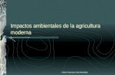 Impactos ambientales de la agricultura moderna Pedro Francisco Celis Mendoza.