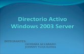 INTEGRANTES: GIOMARA ALVARADO JOHNNY YUQUILEMA. El directorio activo es una herramienta incluida en los sistemas operativos de Microsoft, encaminados.