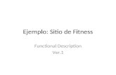 Ejemplo: Sitio de Fitness Functional Description Ver.1.