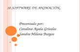 10 SOFTWARE DE ANIMACIÓN. Presentado por: Catalina Ayala Grisales Sandra Milena Burgos.