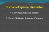 Microbiologia de alimentos Dely Rubi Chavez Garay HectorRoberto Jimenez Campos.