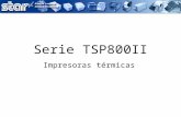 Serie TSP800II Impresoras térmicas. Impresora para recibos y aplicaciones especiales El formato extra-ancho se adapta a muchas aplicaciones. La impresión.