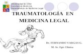 TRAUMATOLOGÍA EN MEDICINA LEGAL Dr. FERNANDO VARGAS G. M. Sc. Epi. Clínica Universidad de Chile Facultad de Medicina Departamento de Medicina Legal.