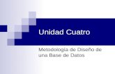 Unidad Cuatro Metodología de Diseño de una Base de Datos.