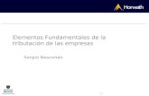 1 Elementos Fundamentales de la tributación de las empresas Sergio Bascuñán.