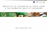 Mejora de la calidad de la carne cerdo y sus productos para el consumidor .