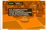 La Explicacion Sociologica Una Introduccion a La Sociologia 3a Ed Tezanos