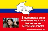 9 evidencias de la militancia de Lucía Morett en las terroristas FARC Actualizada al 9 de julio de 2009.
