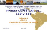 Sistema Regional de Cooperación para la Vigilancia de la Seguridad operacional (SRVSOP) Lima, Perú 16-20 nov 2009 Primer Curso LAR 91, 119 y 135 Módulo.