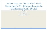 LLUÍS CODINA UPF COBDC ABRIL 2009 Sistemas de Información en línea para Profesionales de la Comunicación Social.