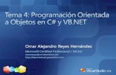 Mostrar cómo aplicar los conceptos fundamentales de programación orientada a objetos utilizando los lenguajes Microsoft Visual C#.NET y Microsoft Visual.