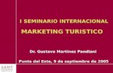 I SEMINARIO INTERNACIONAL MARKETING TURISTICO Dr. Gustavo Martínez Pandiani Punta del Este, 9 de septiembre de 2005 ASOCIACION ARGENTINA de MARKETING POLITICO.