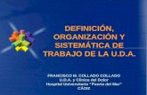 DEFINICIÓN, ORGANIZACIÓN Y SISTEMÁTICA DE TRABAJO DE LA U.D.A. FRANCISCO M. COLLADO COLLADO U.D.A. y Clínica del Dolor Hospital Universitario Puerta del.
