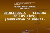 ONCOCERCOSIS (CEGUERA DE LOS RÍOS) (ENFERMEDAD DE ROBLES) BRIGADA MÉDICA CUBANA. GUATEMALA. Brigada Médica Cubana Trabajo publicado en .