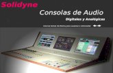 Consolas de Audio Digitales y Analógicas Use las teclas de flecha para avanzar o retroceder Solidyne.
