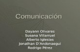 Comunicación Dayann Olivares Susana Villarruel Alberto Iglesias Jonathan DAndonaegui Rodrigo Pérez.