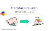 1 Manufactura Lean (Módulos 1 a 3) P. Reyes / Mayo de 2004.