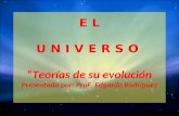 E L U N I V E R S O Teorías de su evolución Presentado por: ProF. Edgardo Rodríguez.