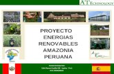PROYECTO ENERGIAS RENOVABLES AMAZONIA PERUANA Amazon Energy SAC Calle Ramon Castilla 426 - Iquitos - Per RUC 20528499423 1
