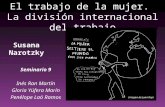 El trabajo de la mujer. La división internacional del trabajo Susana Narotzky Seminario 9 Inés Ran Martín Gloria Yúfera Marín Penélope Laó Ramos Imagen.