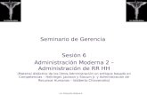 Lic. Estuardo Aldana S. Seminario de Gerencia Sesión 6 Administración Moderna 2 – Administración de RR HH (Material didáctico de los libros Administración.