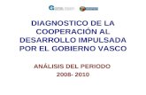 DIAGNOSTICO DE LA COOPERACIÓN AL DESARROLLO IMPULSADA POR EL GOBIERNO VASCO ANÁLISIS DEL PERIODO 2008- 2010.
