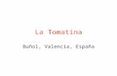 La Tomatina Buñol, Valencia, España. Destacado Se celebra el último miércoles de cada mes de agosto. No tiene significado político o religioso, es.