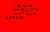 TRIÁNGULO VOCABULARIO CAPÍTULO 1- EL HOGAR. JUEGOS DE PALABRAS.