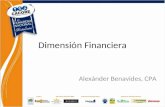 Dimensión Financiera Alexánder Benavides, CPA. Información Financiera en Restaurantes Estado de Resultados Balance de Situación Presupuesto Proyección.