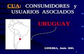 1 CUA: CONSUMIDORES y USUARIOS ASOCIADOS URUGUAY GINEBRA, Junio 2005.