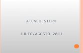 ATENEO SIEPU JULIO/AGOSTO 2011. HISTORIA CLINICA Lactante 7 meses. Procedente de Montevideo Buen crecimiento y desarrollo. CEV faltan vacunas del sexto.