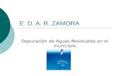 E. D. A. R. ZAMORA Depuración de Aguas Residuales en el municipio.