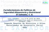 Cali, Colombia - 8 y 9 de julio de 2010 Consejo Interamericano para el Desarrollo Integral -CIDI- Fortalecimiento de Políticas de Seguridad Alimentaria.