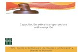 Capacitación sobre transparencia y anticorrupción FAIFE – Comité de la IFLA sobre Libre Acceso a la Información y Libertad de Expresión.