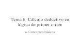Tema 6. Cálculo deductivo en lógica de primer orden a. Conceptos básicos.