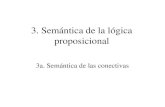 3. Semántica de la lógica proposicional 3a. Semántica de las conectivas.