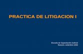 1 PRACTICA DE LITIGACION I Escuela de Capacitación Judicial Rawson, setiembre 2009.