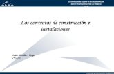 Contratos de construcción e instalaciones Lluís Miralles i Verge CELLS Los contratos de construcción e instalaciones La construcción de la fuente de luz.