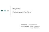 Proyecto: Cabañas el Pacífico Profesor : Sergio Carter. Integrantes: Ronal Curaqueo Hugo Maureira.
