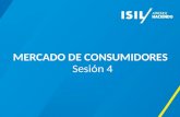 TITULO MERCADO DE CONSUMIDORES Sesión 4. Al describir un mercado de consumidores diferenciamos dos partes: Características del consumidor Comportamiento.