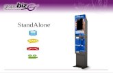 StandAlone. Máquina Vending para: Venta de tiempo aire electrónico para teléfonos celulares de cualquier compañía Envío de mensajes de texto (SMS) a cualquier.