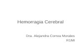 Hemorragia Cerebral Dra. Alejandra Correa Morales R1MI.
