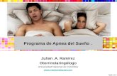 Julian.A. Ramírez Otorrinolaringólogo Universidad Nacional de Colombia  Programa de Apnea del Sueño.