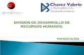 DIVISION DE DESARROLLO DE RECURSOS HUMANOS. PRESENTACIÓN.
