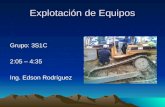 Explotación de Equipos Grupo: 3S1C 2:05 – 4:35 Ing. Edson Rodríguez.