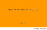 Www.tresconsultores.com.ar  Intención de voto 2011 -Julio 2011-