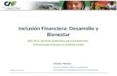 Inclusión Financiera: Desarrollo y Bienestar MICHAEL PENFOLD Madrid, Abril 2012 Dirección de Políticas Públicas y Competitividad Vicepresidencia de Estrategias.