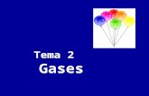 Tema 2 Gases. ¿Cuáles son las ideas principales? Todos los gases se comportan de manera similar, de modo que el mismo conjunto de ecuaciones puede ser.