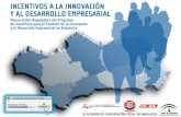 OBJETIVOS CLAVE DE LA NUEVA ORDEN DE INCENTIVOS Hacer gravitar sobre la Innovación el sistema de incentivos a la actividad empresarial en Andalucía. Favorecer.